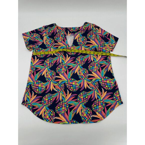Lulu B Top for Women Pineapples Neon Print Sz M/L* UPF 50 Sun Protection - Picture 4 of 5
